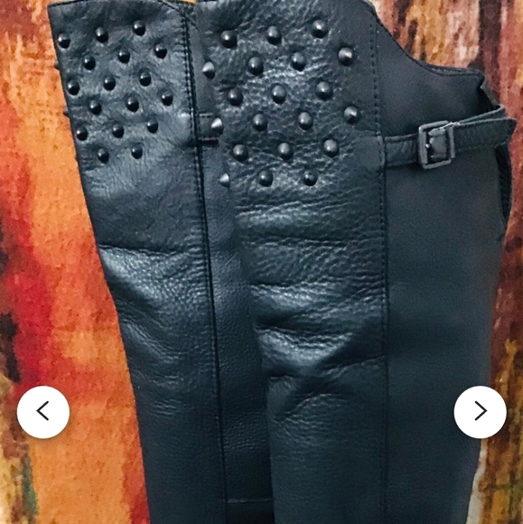 ASH Remix Genuine Leather Knee-High Boots with Metal Studs💀 - Picture 13 of 15